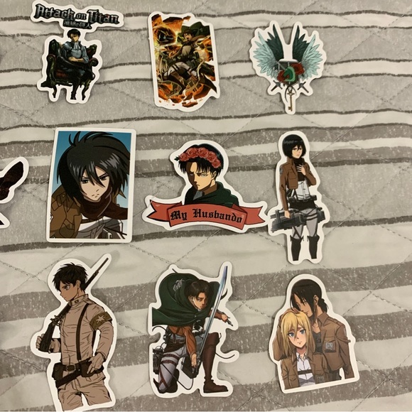 Attack on Titan Random Stickers Lot of 100 - Picture 15 of 15